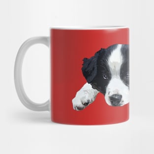 Border Collie Cute Puppy Dog Paws Mug